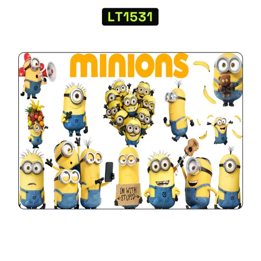 Premium Cartoon Laptops Skin - Wholesale | Nexa Skins — LT1531 - Cartoon Raw Skins (minions, yellow, blue)