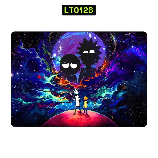 Premium Cartoon Laptops Skin - Wholesale | Nexa Skins — LT0126 - Cartoon Raw Skins (rick and morty, space, galaxy)