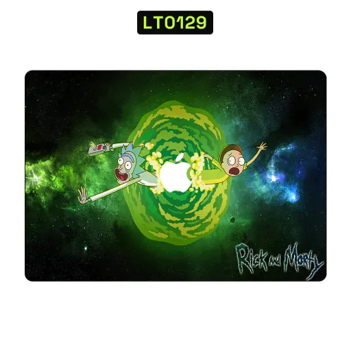 Premium Cartoon Laptops Skin - Wholesale | Nexa Skins — LT0129 - Cartoon Raw Skins (rick and morty, portal, green)