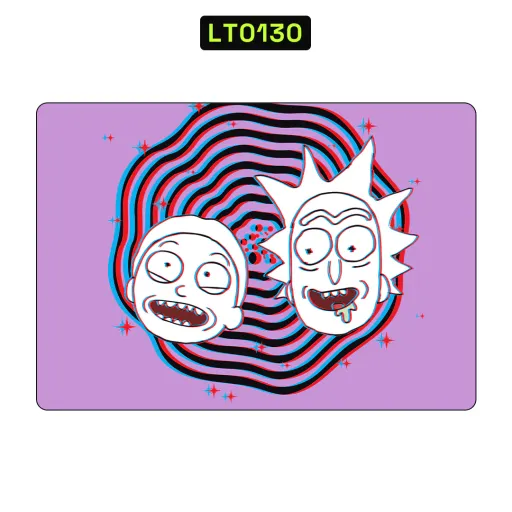 Premium Cartoon Laptops Skin - Wholesale | Nexa Skins — LT0130 - Cartoon Raw Skins (psychedelic, rick and morty, purple)