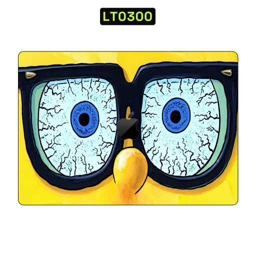 Premium Cartoon Laptops Skin - Wholesale | Nexa Skins — LT0300 - Cartoon Raw Skins (yellow, blue, funny)
