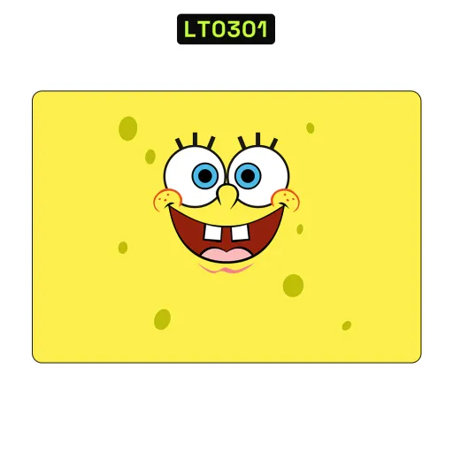 Premium Cartoon Laptops Skin - Wholesale | Nexa Skins — LT0301 - Cartoon Raw Skins (spongebob, yellow, cartoon character)