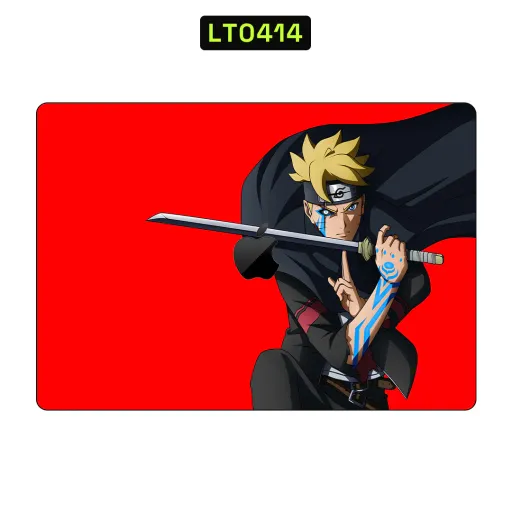Premium Cartoon Laptops Skin - Wholesale | Nexa Skins — LT0414 - Cartoon Raw Skins (anime, boruto, red background)