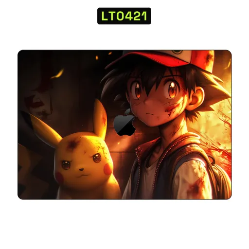 Premium Cartoon Laptops Skin - Wholesale | Nexa Skins — LT0421 - Cartoon Raw Skins (pokemon, pikachu, anime)