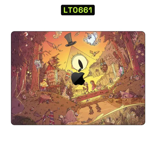 Premium Cartoon Laptops Skin - Wholesale | Nexa Skins — LT0661 - Cartoon Raw Skins (gravity falls, animation, colorful)