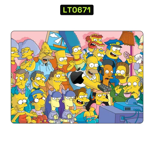 Premium Cartoon Laptops Skin - Wholesale | Nexa Skins — LT0671 - Cartoon Raw Skins (simpsons, animated, colorful)
