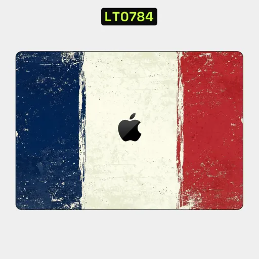 Premium Country & City Laptops Skin - Wholesale | Nexa Skins — LT0784 - Country & City Raw Skins (france flag, french flag, distressed)
