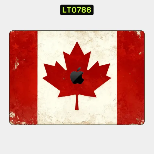 Premium Country & City Laptops Skin - Wholesale | Nexa Skins — LT0786 - Country & City Raw Skins (canada, flag, maple leaf)
