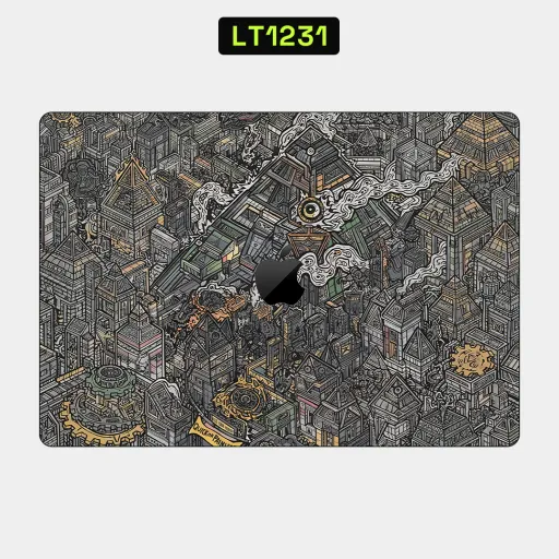 Premium Country & City Laptops Skin - Wholesale | Nexa Skins — LT1231 - Country & City Raw Skins (futuristic, cityscape, isometric)