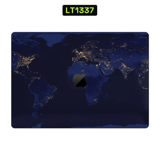 Premium Country & City Laptops Skin - Wholesale | Nexa Skins — LT1337 - Country & City Raw Skins (world map, earth at night, city lights)
