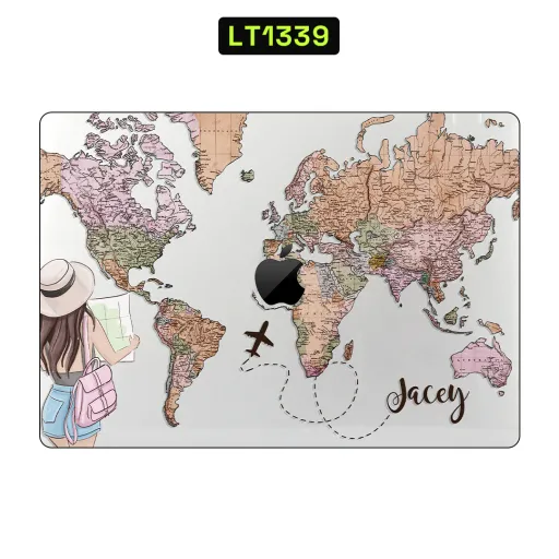 Premium Country & City Laptops Skin - Wholesale | Nexa Skins — LT1339 - Country & City Raw Skins (map, vintage, travel)