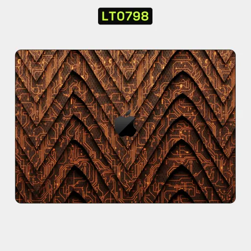 Premium Cypher & Machine Laptops Skin - Wholesale | Nexa Skins — LT0798 - Cypher & Machine Raw Skins (circuit board, copper, brown)
