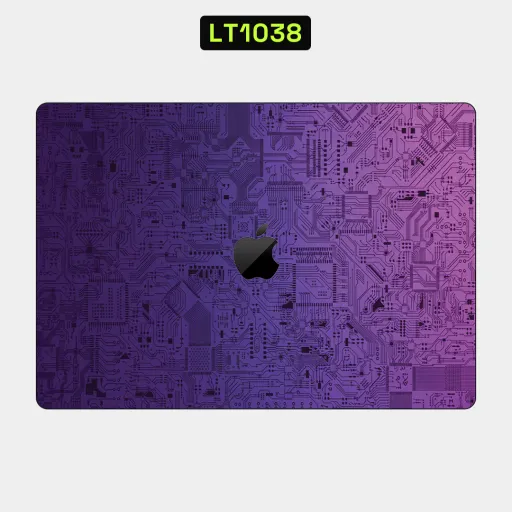 Premium Cypher & Machine Laptops Skin - Wholesale | Nexa Skins — LT1038 - Cypher & Machine Raw Skins (circuit board, purple, tech)