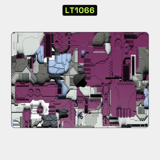 Premium Cypher & Machine Laptops Skin - Wholesale | Nexa Skins — LT1066 - Cypher & Machine Raw Skins (cyberpunk, mecha, purple)