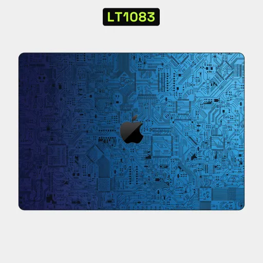 Premium Cypher & Machine Laptops Skin - Wholesale | Nexa Skins — LT1083 - Cypher & Machine Raw Skins (circuit, blue, tech)