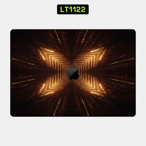 Premium Cypher & Machine Laptops Skin - Wholesale | Nexa Skins — LT1122 - Cypher & Machine Raw Skins (cyberpunk, geometric, golden)