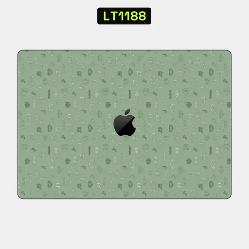 Premium Cypher & Machine Laptops Skin - Wholesale | Nexa Skins — LT1188 - Cypher & Machine Raw Skins (green, symbols, codes)