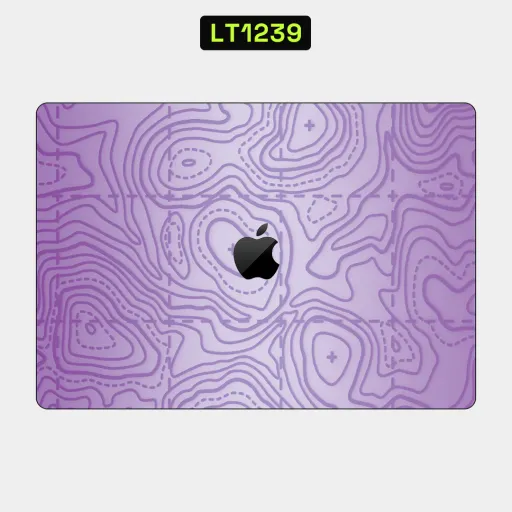 Premium Cypher & Machine Laptops Skin - Wholesale | Nexa Skins — LT1239 - Cypher & Machine Raw Skins (topography, purple, map)