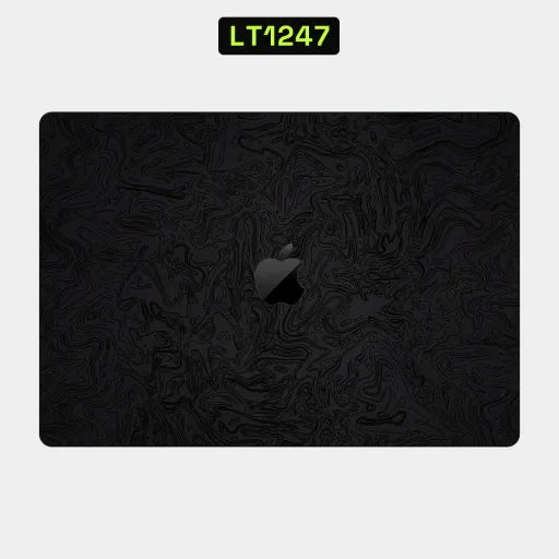 Premium Cypher & Machine Laptops Skin - Wholesale | Nexa Skins — LT1247 - Cypher & Machine Raw Skins (black, topography, matte)