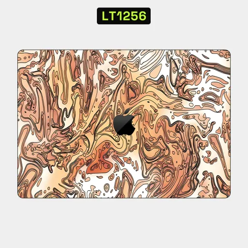 Premium Cypher & Machine Laptops Skin - Wholesale | Nexa Skins — LT1256 - Cypher & Machine Raw Skins (topography, contour, peach)