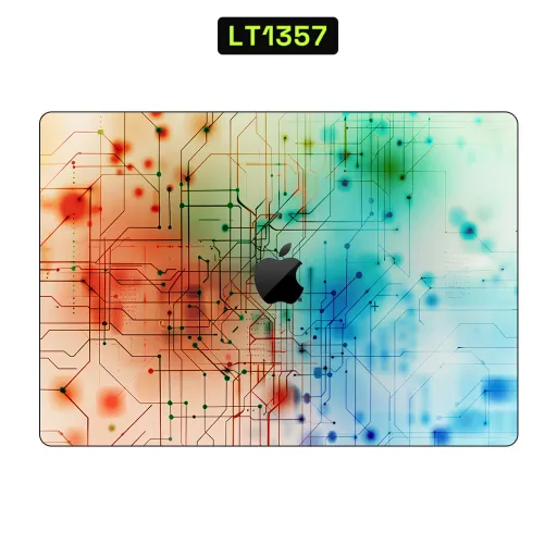 Premium Cypher & Machine Laptops Skin - Wholesale | Nexa Skins — LT1357 - Cypher & Machine Raw Skins (circuit, technology, gradient)