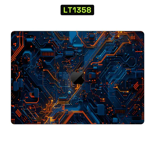 Premium Cypher & Machine Laptops Skin - Wholesale | Nexa Skins — LT1358 - Cypher & Machine Raw Skins (circuit, motherboard, blue)