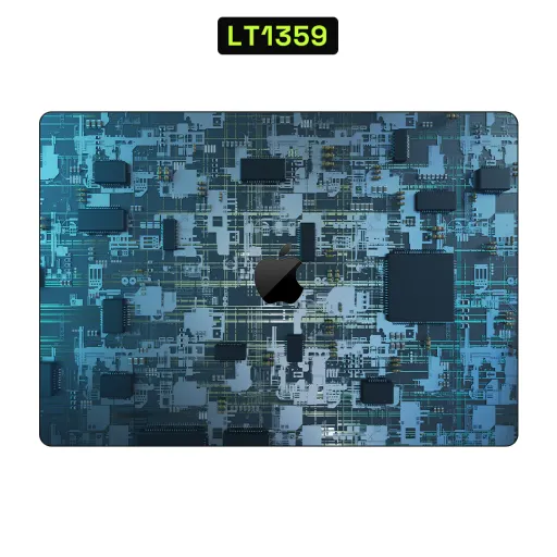 Premium Cypher & Machine Laptops Skin - Wholesale | Nexa Skins — LT1359 - Cypher & Machine Raw Skins (circuit board, motherboard, blue)