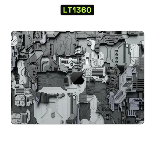 Premium Cypher & Machine Laptops Skin - Wholesale | Nexa Skins — LT1360 - Cypher & Machine Raw Skins (cyberpunk, mechanical, machinery)
