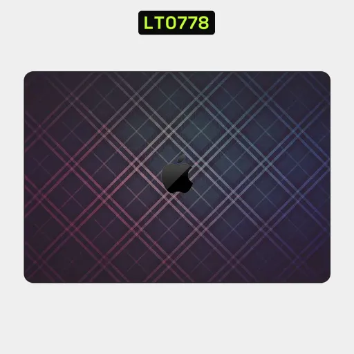 Premium Fabrics Laptops Skin - Wholesale | Nexa Skins — LT0778 - Fabrics Raw Skins (tartan, plaid, purple)