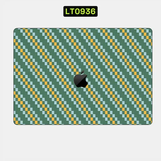 Premium Fabrics Laptops Skin - Wholesale | Nexa Skins — LT0936 - Fabrics Raw Skins (woven, pattern, green)