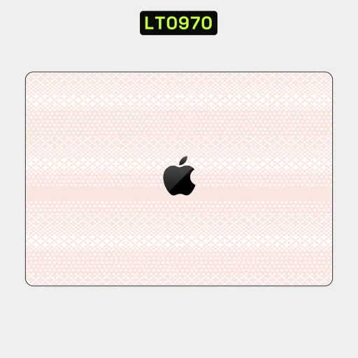 Premium Fabrics Laptops Skin - Wholesale | Nexa Skins — LT0970 - Fabrics Raw Skins (pink, knit, pattern)