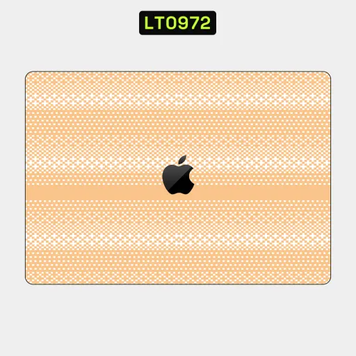 Premium Fabrics Laptops Skin - Wholesale | Nexa Skins — LT0972 - Fabrics Raw Skins (orange, knit, pattern)