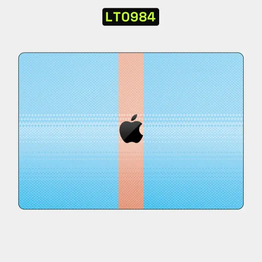 Premium Fabrics Laptops Skin - Wholesale | Nexa Skins — LT0984 - Fabrics Raw Skins (blue, peach, plaid)