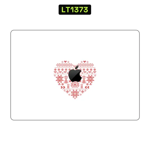 Premium Fabrics Laptops Skin - Wholesale | Nexa Skins — LT1373 - Fabrics Raw Skins (knit, heart, red)