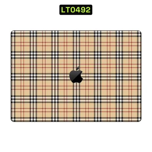 Premium Fabrics Laptops Skin - Wholesale | Nexa Skins — LT0492 - Fabrics Raw Skins (plaid, tartan, beige)