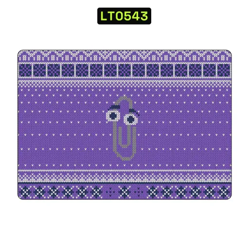 Premium Fabrics Laptops Skin - Wholesale | Nexa Skins — LT0543 - Fabrics Raw Skins (knit, purple, sweater)
