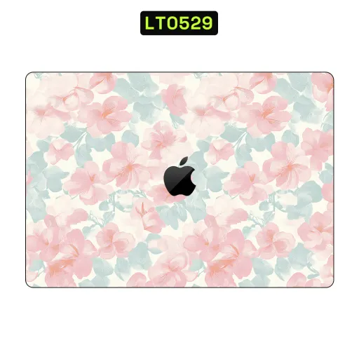 Premium Flowers Laptops Skin - Wholesale | Nexa Skins — LT0529 - Flowers Raw Skins (floral, pink, pastel)