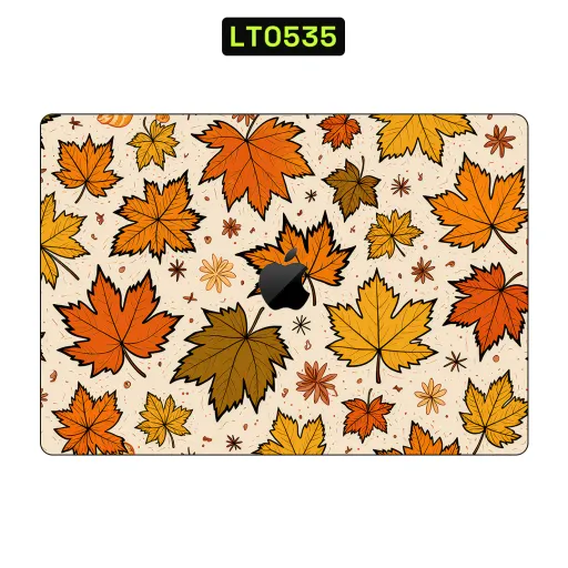Premium Flowers Laptops Skin - Wholesale | Nexa Skins — LT0535 - Flowers Raw Skins (autumn, leaves, orange)