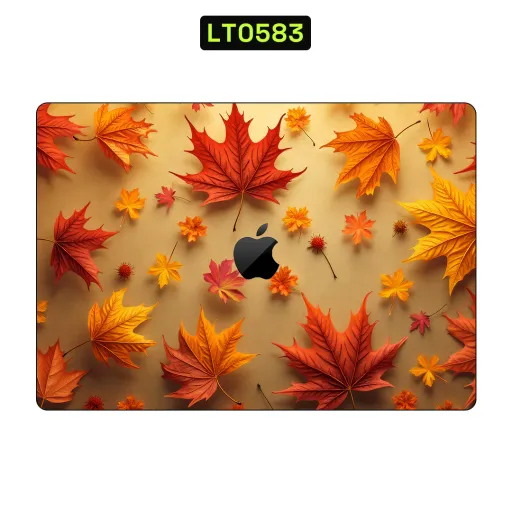 Premium Flowers Laptops Skin - Wholesale | Nexa Skins — LT0583 - Flowers Raw Skins (autumn, leaves, orange)