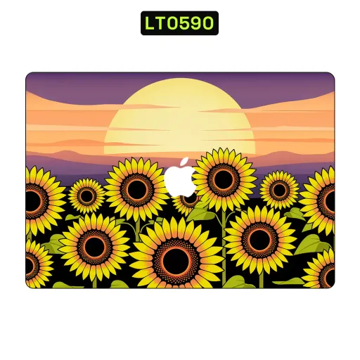 Premium Flowers Laptops Skin - Wholesale | Nexa Skins — LT0590 - Flowers Raw Skins (sunflowers, sunset, floral)