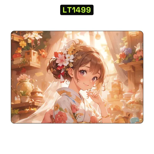 Premium Girls Laptops Skin - Wholesale | Nexa Skins — LT1499 - Girls Raw Skins (anime, kimono, flowers)