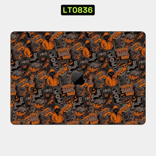 Premium Graffiti & Paint Laptops Skin - Wholesale | Nexa Skins — LT0836 - Graffiti & Paint Raw Skins (comic, orange, streetwear)