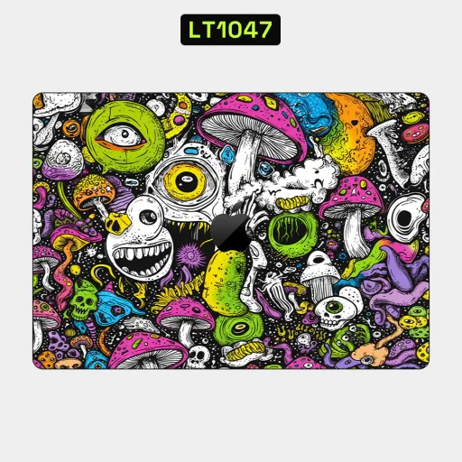 Premium Graffiti & Paint Laptops Skin - Wholesale | Nexa Skins — LT1047 - Graffiti & Paint Raw Skins (psychedelic, doodle, colorful)