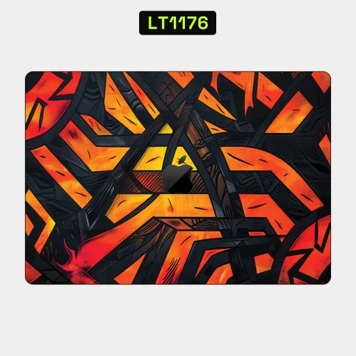 Premium Graffiti & Paint Laptops Skin - Wholesale | Nexa Skins — LT1176 - Graffiti & Paint Raw Skins (orange, black, streetwear)