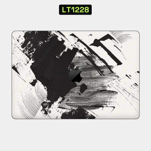 Premium Graffiti & Paint Laptops Skin - Wholesale | Nexa Skins — LT1228 - Graffiti & Paint Raw Skins (brush stroke, black and white, abstract)