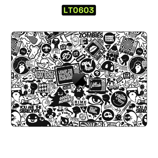Premium Graffiti & Paint Laptops Skin - Wholesale | Nexa Skins — LT0603 - Graffiti & Paint Raw Skins (cartoon, monochrome, doodle)