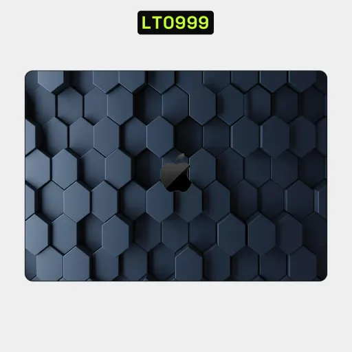 Premium Honeycomb Laptops Skin - Wholesale | Nexa Skins — LT0999 - Honeycomb Raw Skins (3d, geometric, navy)