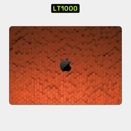 Premium Honeycomb Laptops Skin - Wholesale | Nexa Skins — LT1000 - Honeycomb Raw Skins (orange, hexagons, textured)