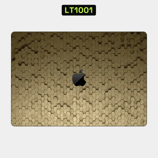 Premium Honeycomb Laptops Skin - Wholesale | Nexa Skins — LT1001 - Honeycomb Raw Skins (gold, geometric, hexagons)