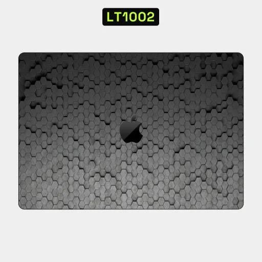 Premium Honeycomb Laptops Skin - Wholesale | Nexa Skins — LT1002 - Honeycomb Raw Skins (hexagons, grey, texture)